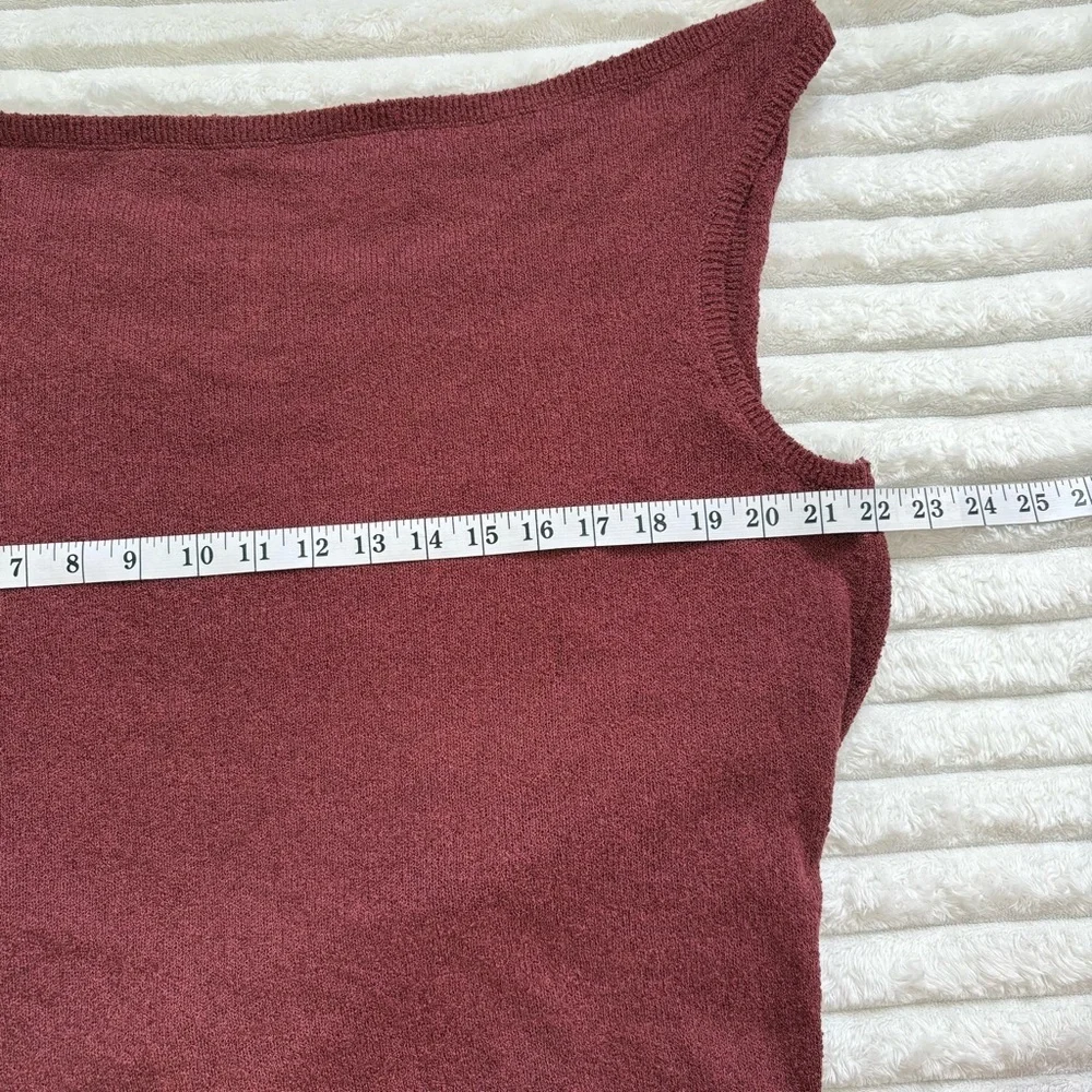 FREE PEOPLE Beach Open Back Tie Sweater Tank Cinnamon Brown NWT Medium